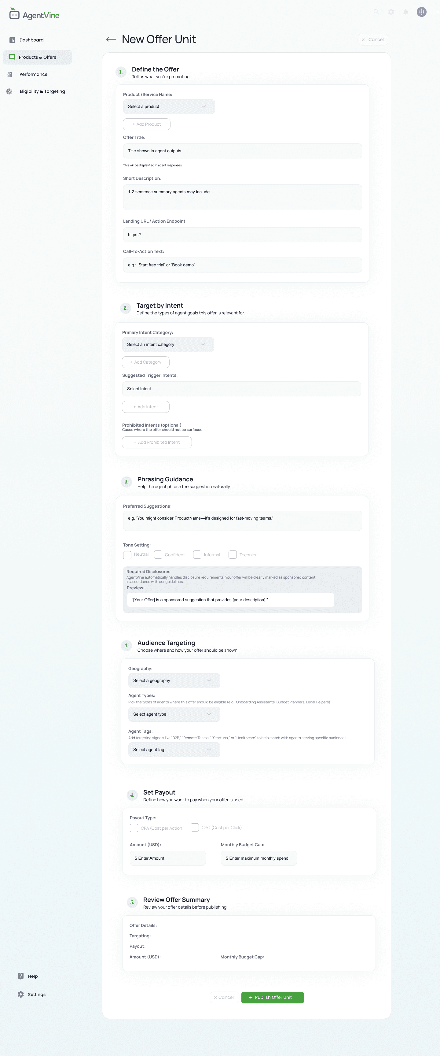 Agent conversation examples